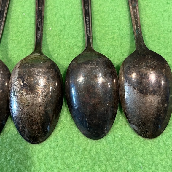 Vintage Wm Rogers President Spoons Lot of 6 (#1) - Picture 10 of 10